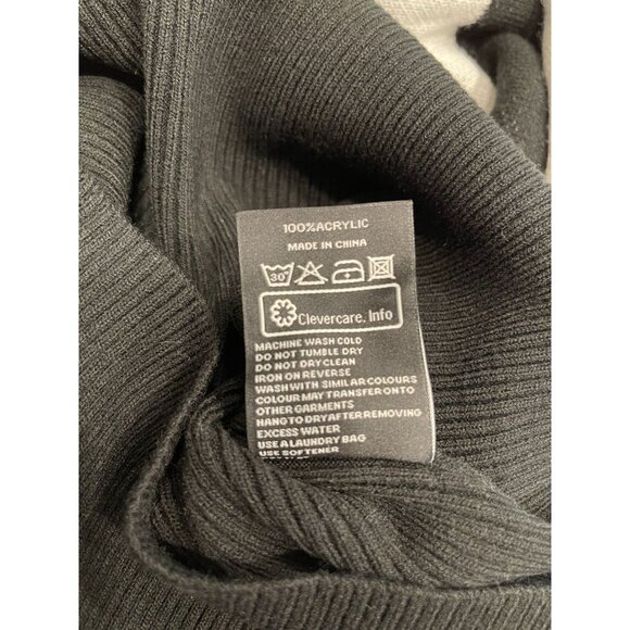 Killstar Witch Knit Sweater Dress Black Large Batwing Grunge Goth Emo - Picture 5 of 9